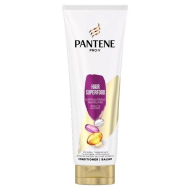PANTENE CONDITIONER 220ML HAIR SUPERFOOD ΓΙΑ ΑΔΥΝΑΜΑ ΜΑΛΛΙΑ PANTENE CONDITIONER 220ML HAIR SUPERFOOD ΓΙΑ ΑΔΥΝΑΜΑ ΜΑΛΛΙΑ
