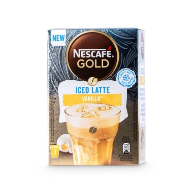 NESCAFE GOLD ICED LATTE VANILLA 105gr (7X15G) NESCAFE GOLD ICED LATTE VANILLA 105gr (7X15G)
