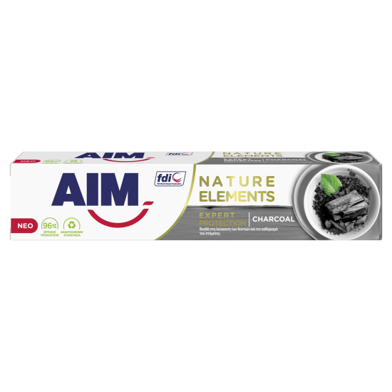 AIM ΟΔΟΝΤΟΚΡΕΜΑ 75ML NATURE ELEMENTS CHARCOAL