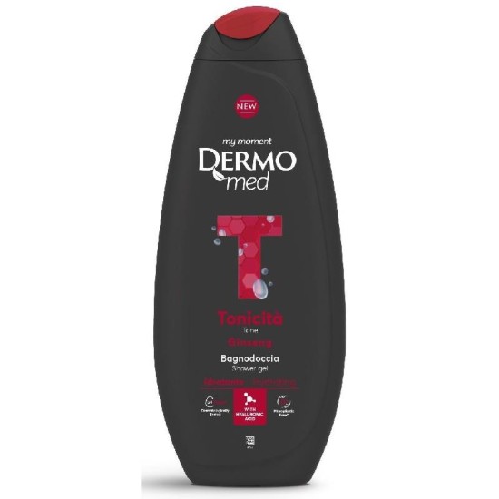 DERMOMED SHOWER GEL 650ml TONICITA GINSENG ΜΑΥΡΟ DERMOMED SHOWER GEL 650ml TONICITA GINSENG ΜΑΥΡΟ