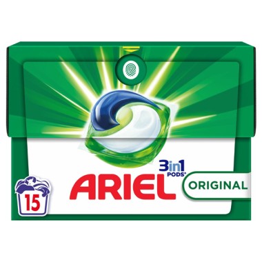ARIEL PODS 15 ORIGINAL (15X20,5GR) 307,5GR ARIEL PODS 15 ORIGINAL (15X20,5GR) 307,5GR