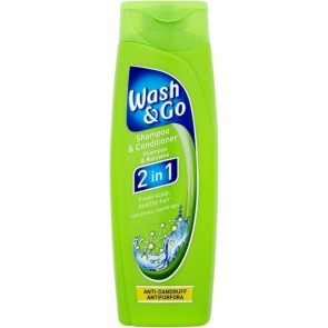 WASH & GO SHAMPOO 400ml - 2 ΣΕ 1 ANTI-DANDRUFF