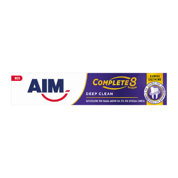 AIM ΟΔΟΝΤΟΚΡΕΜΑ 75ML COMPLETE 8 DEEP CLEAN AIM ΟΔΟΝΤΟΚΡΕΜΑ 75ML COMPLETE 8 DEEP CLEAN