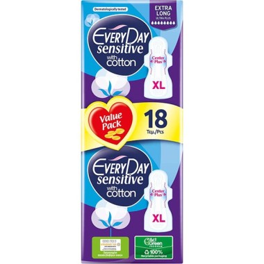 EVERYDAY ΔΙΠΛΗ SENSITIVE EXTRA LONG (XL) 18TEM EVERYDAY ΔΙΠΛΗ SENSITIVE EXTRA LONG (XL) 18TEM