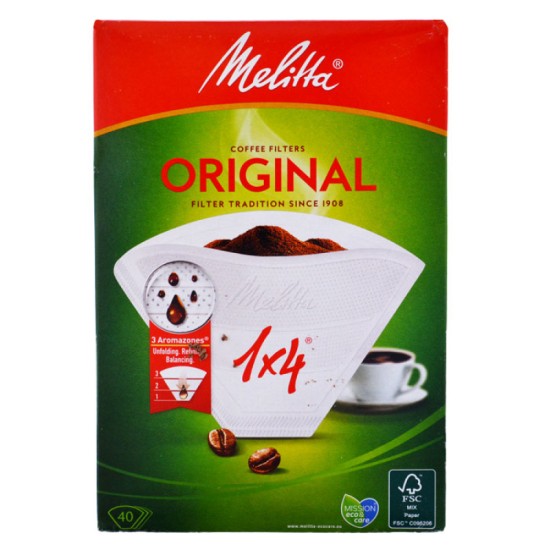 MELITTA ORIGINAL ΦΙΛΤΡΟ ΓΙΑ ΚΑΦΕ ΜΕΓΑΛΟ (1Χ4) 40ΤΕΜ