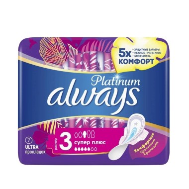 ALWAYS ΣΕΡΒΙΕΤΑ PLATINUM No3 ULTRA 7PCS ALWAYS ΣΕΡΒΙΕΤΑ PLATINUM No3 ULTRA 7PCS