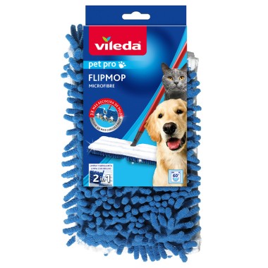 VILEDA ΠΑΝΙ ΓΙΑ ΤΟ ΠΑΤΩΜΑ 2IN1 FLIPMOP PET PRO