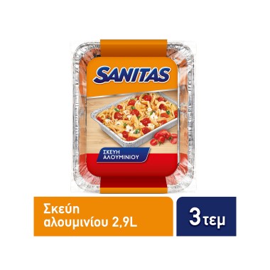 SANITAS ΣΚΕΥΗ ΑΛΟΥΜΙΝΙΟΥ 2,9L 3ΤΕΜ