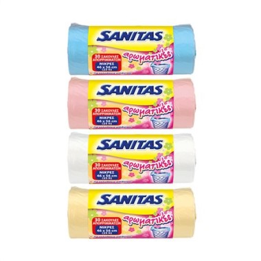 SANITAS ΣΑΚΟΥΛΑ ΑΠΟΡΡΙΜΑΤΩΝ AROMATIC 25L (46*56) ΜΙΚΡΕΣ ΑΡΩΜΑΤΙΚΕΣ 30ΤΕΜ SANITAS ΣΑΚΟΥΛΑ ΑΠΟΡΡΙΜΑΤΩΝ AROMATIC 25L (46*56) ΜΙΚΡΕΣ ΑΡΩΜΑΤΙΚΕΣ 30ΤΕΜ