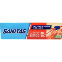 SANITAS ΣΑΚΟΥΛΕΣ SLIDE&LOCK 10ΤΕΜ ΜΙΚΡΟ ΜΕΓΕΘΟΣ SANITAS ΣΑΚΟΥΛΕΣ SLIDE&LOCK 10ΤΕΜ ΜΙΚΡΟ ΜΕΓΕΘΟΣ