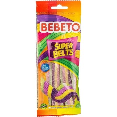 BEBETO ΖΑΧΑΡΩΤΑ 75GR SUPER BELTS ΓΛΩΣΣΕΣ BEBETO ΖΑΧΑΡΩΤΑ 75GR SUPER BELTS ΓΛΩΣΣΕΣ
