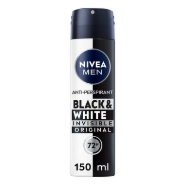 NIVEA BODY SPRAY MEN 150ml BLACK&WHITE ORIGINAL EU NIVEA BODY SPRAY MEN 150ml BLACK&WHITE ORIGINAL EU