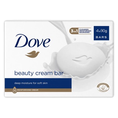 DOVE BAR 4X90gr BEAUTY CREAM BAR