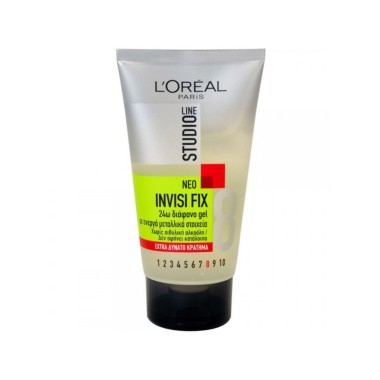 LOREAL STUDIO LINE ΖΕΛΕ ΜΑΛΛΙΩΝ 150ml INVISI FIX EXTRA ΔΥΝΑΤΟ ΚΡΑΤΗΜΑ