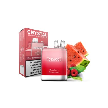 CRYSTAL ΗΛΕΚΤΡΟΝΙΚΟ ΤΣΙΓΑΡΟ 2ML (600 PUFFS) Nicotine 20mg/ml RASBERRY WATER