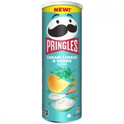 PRINGLES 165gr CREAM CHEESE & HERBS PRINGLES 165gr CREAM CHEESE & HERBS