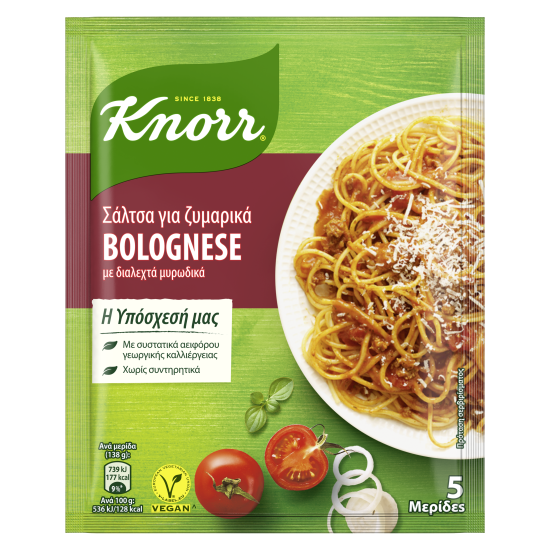 KNORR ΕΤΟΙΜΗ ΣΑΛΤΣΑ ΣΕ ΦΑΚΕΛΟ 60GR BOLOGNESE