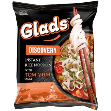 GLADS INSTANT RICE NOODLES 65GR TOM YUM SAUCE