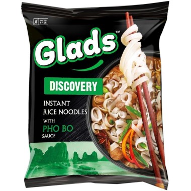 GLADS INSTANT RICE NOODLES 65GR PHO BO SAUCE