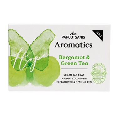 ΠΑΠΟΥΤΣΑΝΗΣ 100GR ΜΠΑΡΑ ΣΑΠΟΥΝΙΟΥ BERGAMOT & GREEN TEA