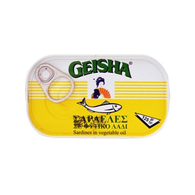 GEISHA ΣΑΡΔΕΛΕΣ ΣΕ ΦΥΤΙΚΟ ΛΑΔΙ 125gr