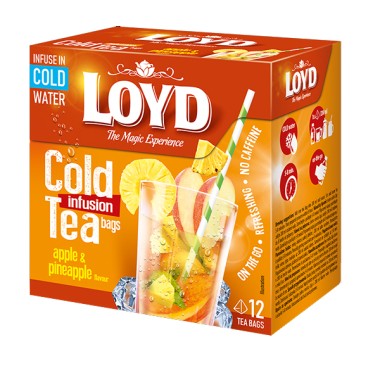 LOYD ΦΑΚΕΛΑΚΙΑ ΓΙΑ ΚΡΥΟ ΤΣΑΙ 12ΤΕΜ 30GR APPLE&PINEAPPLE