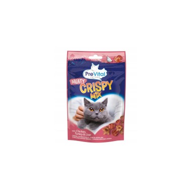 PREVITAL ΣΝΑΚ ΓΙΑ ΓΑΤΕΣ CRISPY MIX ΜΕΙΓΜΑ ΚΡΕΑΤΩΝ 60gr PREVITAL ΣΝΑΚ ΓΙΑ ΓΑΤΕΣ CRISPY MIX ΜΕΙΓΜΑ ΚΡΕΑΤΩΝ 60gr