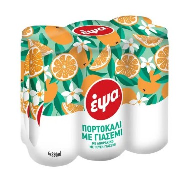 ΕΨΑ (6ΑΔΕΣ ΚΟΥΤΑΚΙ) ΠΟΡΤΟΚΑΛΙ ΜΕ ΓΙΑΣΕΜΙ 330ml