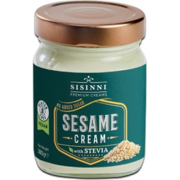 SISINNI ΤΑΧΙΝΟΚΡΕΜΑ ΜΕ ΣΤΕΒΙΑ 380GR (ΓΥΑΛΙΝΟ)