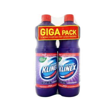 KLINEX ΧΛΩΡΙΝΗ 2ΤΕΜ ULTRA LAVENDER GIGA PACK 2X1250ML