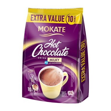 MOKATE HOT CHOCOLATE DRINK MILKY FLAVOUR (10X18GR)