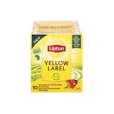 LIPTON  ΜΑΥΡΟ ΤΣΑΙ YELLOW LABEL 10 ΦΑΚΕΛΑΚΙΑ 15gr
