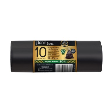 TANI ΜΑΥΡΕΣ ΣΑΚΟΥΛΕΣ ΑΠΟΡΡΙΜΜΑΤΩΝ ΜΕ ΚΟΡΔΟΝΙ 52Χ75cm TANI ΜΑΥΡΕΣ ΣΑΚΟΥΛΕΣ ΑΠΟΡΡΙΜΜΑΤΩΝ ΜΕ ΚΟΡΔΟΝΙ 52Χ75cm