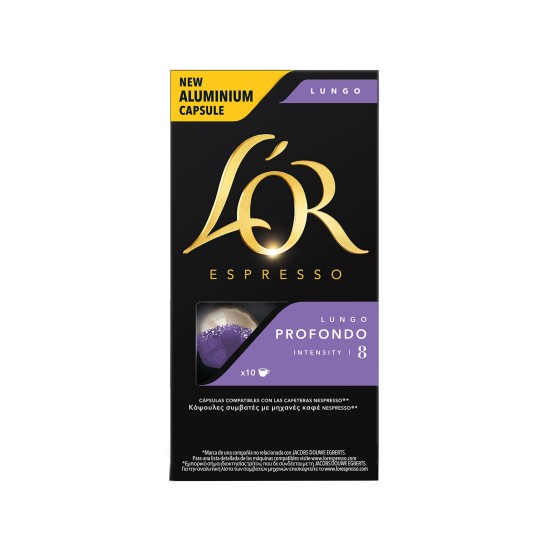 LOR 10 ΚΑΨΟΥΛΕΣ ΚΑΦΕ 52GR PROFONDO BLEND LUNGO