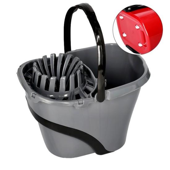 VIOSARP ΚΟΥΒΑΣ ΣΦΟΥΓΓΑΡΙΣΜΑΤΟΣ 17L ΜΕ ΣΤΙΦΤΗ ΚΑΙ ΡΟΔΕΣ LUX