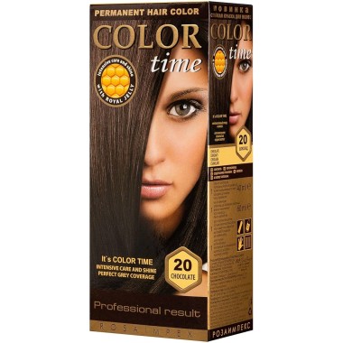 COLOR TIME ΣΕΤ ΒΑΦΗ ΜΑΛΛΙΩΝ Ν.20 ΣΟΚΟΛΑΤΙ 115ml COLOR TIME ΣΕΤ ΒΑΦΗ ΜΑΛΛΙΩΝ Ν.20 ΣΟΚΟΛΑΤΙ 115ml