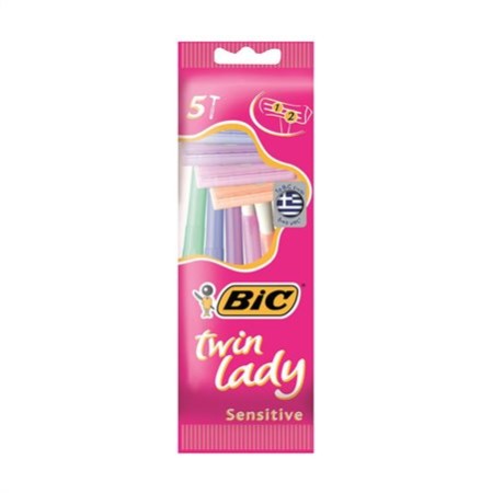 BIC ΞΥΡΑΦΑΚΙΑ TWIN LADY SENSITIVE 5τεμ.