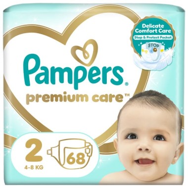 PAMPERS PREMIUM CARE ΜΕΓ N.2 JUMBO 68T PAMPERS PREMIUM CARE ΜΕΓ N.2 JUMBO 68T