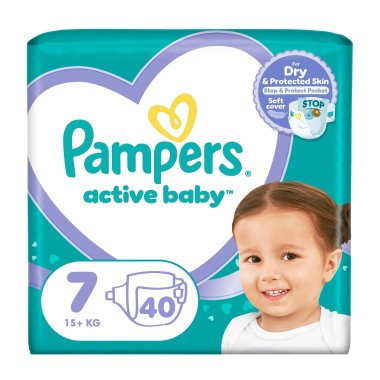 PAMPERS ACTIVE BABY ΜΕΓ. N.7 VP 40T PAMPERS ACTIVE BABY ΜΕΓ. N.7 VP 40T