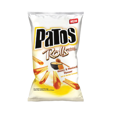 PATOS ROLLS ΣΝΑΚ ΚΑΛΑΜΠΟΚΙΟΥ ΓΕΥΣΗ ΜΟΥΣΤΑΡΔΑ & ΜΕΛΙ 90GR
