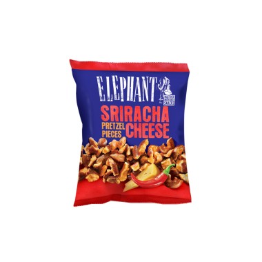 ELEPHANT BAKES PRETZELS PIECES SRIRACHA & CHEESE 75gr ELEPHANT BAKES PRETZELS PIECES SRIRACHA & CHEESE 75gr
