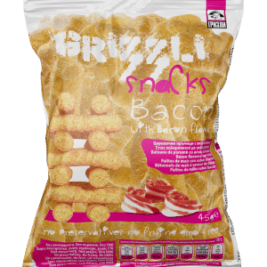 GRIZZLI ΣΝΑΚ ΚΑΛΑΜΠΟΚΙΟΥ ΜΕ ΓΕΥΣΗ ΜΠΕΙΚΟΝ 40gr GRIZZLI ΣΝΑΚ ΚΑΛΑΜΠΟΚΙΟΥ ΜΕ ΓΕΥΣΗ ΜΠΕΙΚΟΝ 40gr